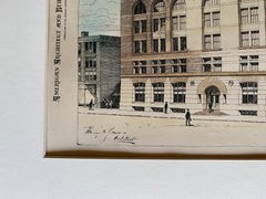 Wetmore Wholesale Warehouse, Minneapolis, MN, 1894, Harry Jones, Original Hand Colored