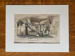 Elizabeth Hallock House, Washington, NY, 1894, EGW Dietrich, Original Hand Colored