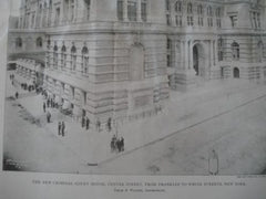 Criminal Court House, New York NY, 1894. Thom & Wilson. Gelatine