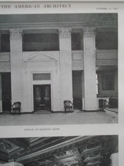 Boatman's Bank Building, Entrance & Banking Room, St. Louis MO, 1915. Eames & Young