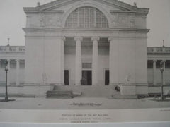 Annex: Art Building, World's Columbian Exhibition, Chicago IL, 1894. Charles B. Atwood