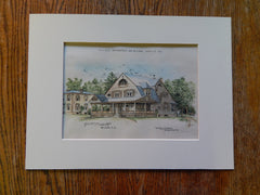 House, W.S. Liddell, Charlotte, NC, 1890, A.W. Reynolds, Archt., Original Plan