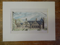 House at Maplewood, New Jersey, 1880, A Wallace Brown, Architect, Original Plan