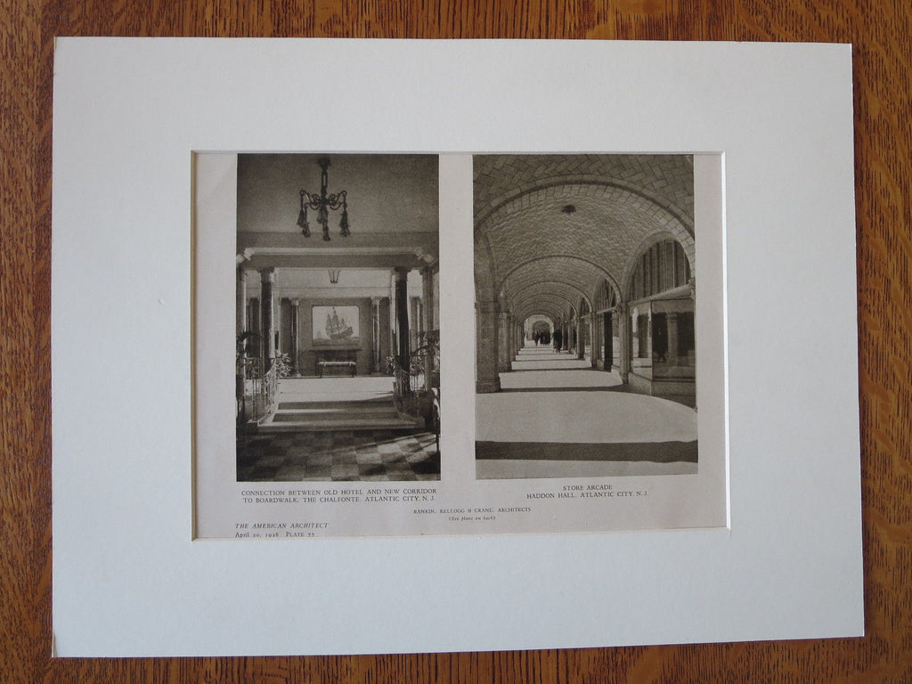 Haddon Hall, Atlantic City, NJ, Rankin, Kellogg & Crane, 1926, Lithograph