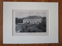 G.S. Gaylord House, Terrace Front, Neenah, WI, Childs & Smith, 1921, Lithograph
