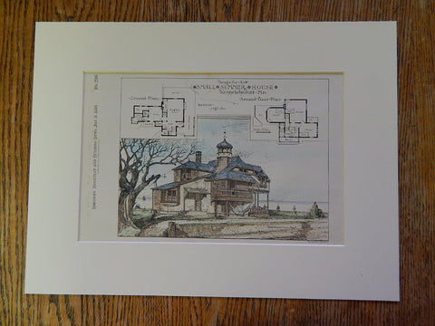 Summer House, Kennebunkport, ME, 1880, H P Clark, Architect, Original Plan
