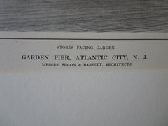 Garden Pier, Atlantic City, NJ, Simon & Bassett, 1914, Lithograph