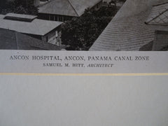 Ancon Hospital Buildings, Ancon, Panama Canal Zone, S. Hitt, 1919, Lithograph