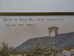 Frank Hill Smith House, Falmouth, MA, 1886, Original Plan