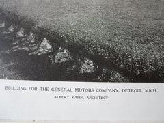 General Motors Buildings, Detroit, MI, Albert Kahn, Architect, 1921, Lithograph