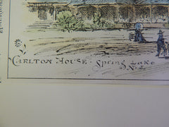 Carlton House, Spring Lake, NJ, 1880, Bruce Price, Architect, Original Plan
