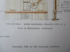 Hotel Blenheim, Atlantic City, NJ, 1906, Original Plan. Price & McLanahan
