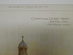 Church of the Sacred Heart, Dayton, OH, 1887, Original Plan