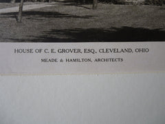 C.E. Grover, Esq. House, Cleveland, OH, Meade & Hamilton, 1923, Lithograph