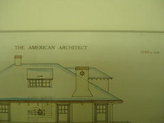 House for Mr. R. H. Pearson in Birmingham AL. 1909. Warren & Welton. Original Plan