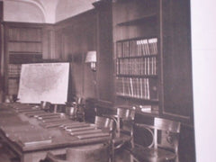 Interior, Y.M.C.A. Building in Jersey City NJ, 1926. John F. Jackson. Lithograph