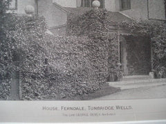 House, Ferndale in Tunbridge Wells, England, 1890. George Devey. Photo