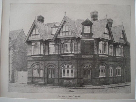 "White Hart" in Havant, England, 1890. A. Edwin Stallard. Photo