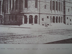 Peddie Memorial Baptist Church, Newark NJ, 1891. W. Halsey Wood. Photo