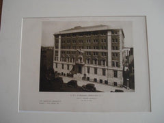 Y.M.C.A. Building in Jersey City NJ, 1926. John F. Jackson. Lithograph