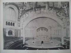 Auditorium: Palace of the Trocadero in Paris, France, 1890. MM. Davioud & Bordais