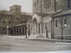 First Presbyterian Church, Tacoma WA, 1927. Cram & Ferguson. Lithograph