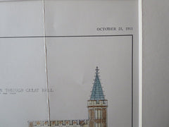 Graduate College, Princeton, Princeton, NJ, 1911, Original Plan. Cram/Goodhue/Fe