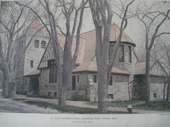 All Souls Unitarian Church, Roxbury MA, 1893. J. Williams Beal. Gelatine