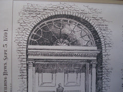 Old Doorways, Trenton, NJ, 1891. Lithograph