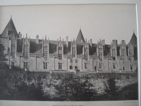 Chateau De Josselin in Morbihan, France, 1890. Photogravure