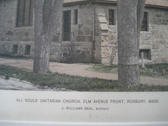 All Souls Unitarian Church, Roxbury MA, 1893. J. Williams Beal. Gelatine