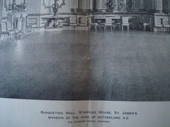 Banqueting Hall: Mansion of the Duke of Sutherland, St. James, England, 1897. Charles Barry