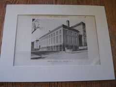 Mercer County Jail, Trenton, NJ, 1916. William W. Slack. Lithograph