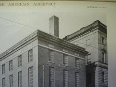 Mercer County Jail, Trenton, NJ, 1916. William W. Slack. Lithograph