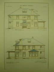 House for Mr. R. H. Pearson in Birmingham AL. 1909. Warren & Welton. Original Plan
