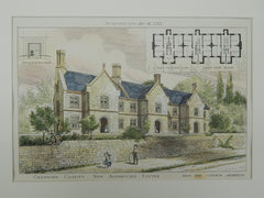 Almshouse for Gendon's Charity, Exeter, England, 1883. Best & Commin. Original