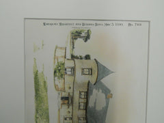 Dr. E.F. Hank's House, Ridgewood, NJ, 1890, Original Plan. Charles Edwards.