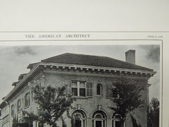 House of Mrs. D. Bryant Turner, Denver, CO, 1914, Lithograph. J.B. Benedict.