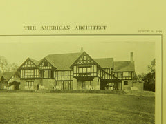 Country Club, St. Joseph, MO, 1914, Lithograph. Walter Boschen.