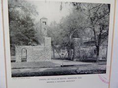 Chapel of Villa De Matel, #2, Houston,TX, 1928, Lithograph. Sullivan.