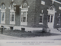 Building of East Hartford Trust Co.,East Hartford, CT, 1918,Lithograph. Walter P. Crabtree.