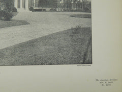 House of Bradford Norman, Esq., Portsmouth, RI, 1902, Lithograph. Winslow & Bigelow.