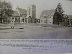 Divinity Group,Capital University,Bexley, OH, Lithograph,1924. Perkins, Fellows & Hamilton.