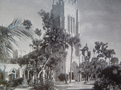 Bethesda-By-The-Sea, Palm Beach, FL, 1928,Lithograph. Hiss & Weeks.