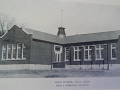 High School, Lucy, TN, 1919, Lithograph. Jones & Furbringer.