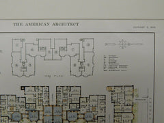 Lochby Court Apartments, Chicago, IL, 1916, Original Plan. Schmidt, Garden & Martin.