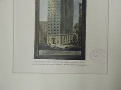 San Jacinto Trust Company Building, Houston, TX, 1928, Original Plan.  Northrop & Bossom.
