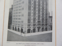 200 West 57th Street Building, NY, 1918, Lithograph. Cass Gilbert.