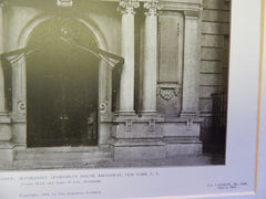 108th Street Entrance,Manhasset Apartment,Broadway, NY, 1905,Lithograph. Wolf, Janes, & Leo.