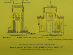 Arches: Festal Court, Panama-Pacific Exposition, San Francisco, CA, 1913.Louis Christian Mullgardt